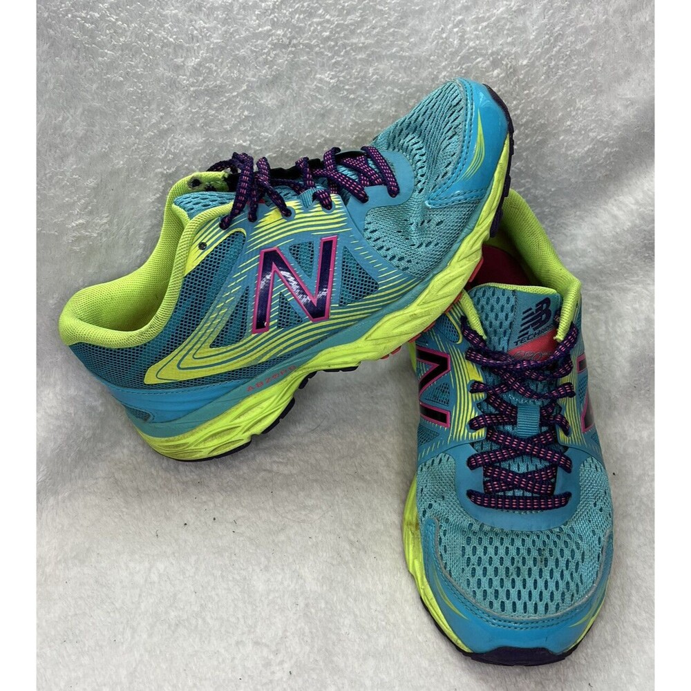 New Balance Womens 680 V4 W680CM4 Blue Running Shoes Sneakers Size 6 B